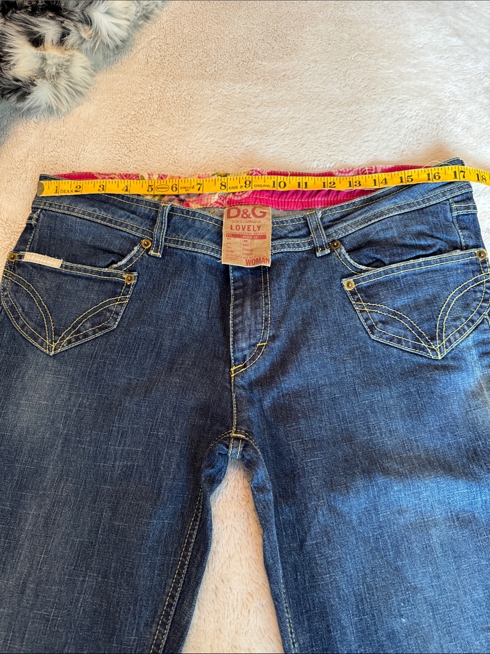 D&G Women’s Dark Blue Boot Cut Denim Jeans